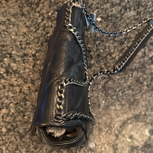 Pratesi Firenze Italian quilted black leather should bag NWT - Picture 13 of 15